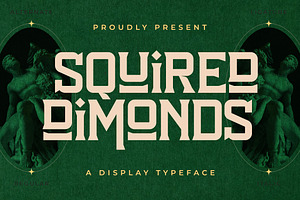 Squired Dimonds Display Typeface