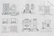 Windows & Doors. Vector set., an Object Illustration by iri-illustration (Thumbnail 5 of 8)