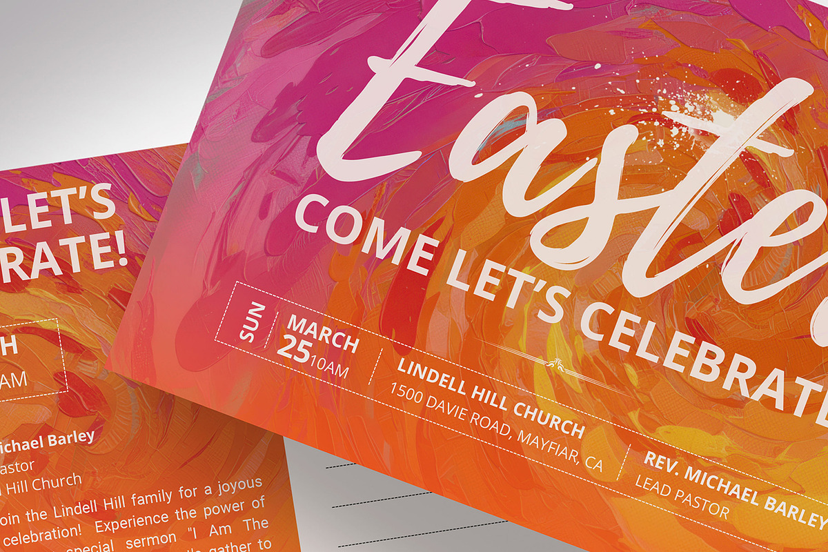 Easter Sunday Church Postcard EDDM, an Invitation Template by Godserv Designs (Photo 14 of 14)