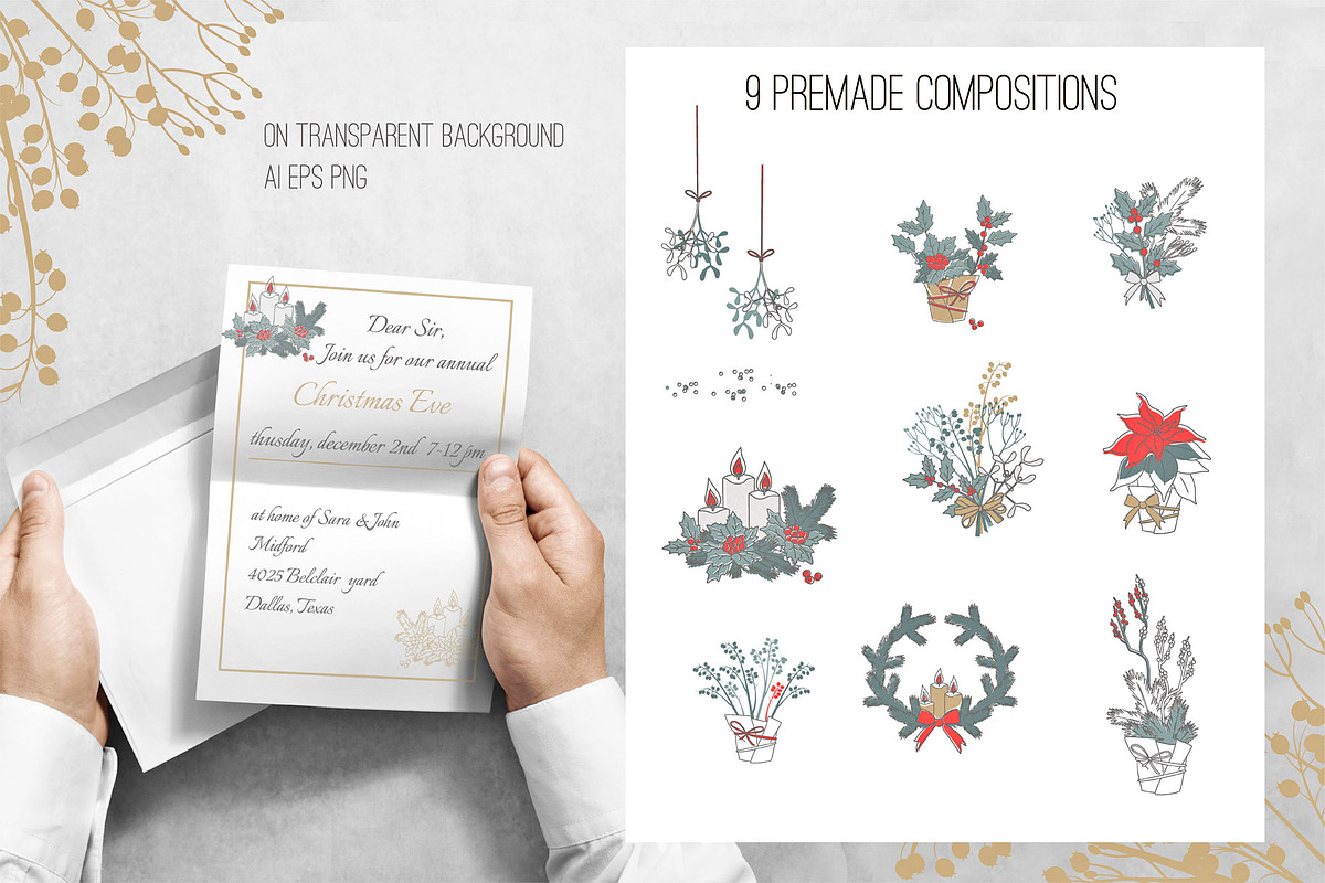 Modest Christmas collection, a Decorative Illustration by statica (Photo 8 of 10)