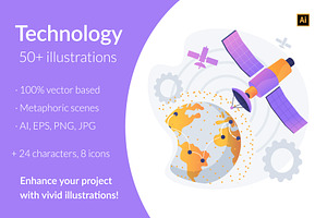 Technology Vector Illustration Kit