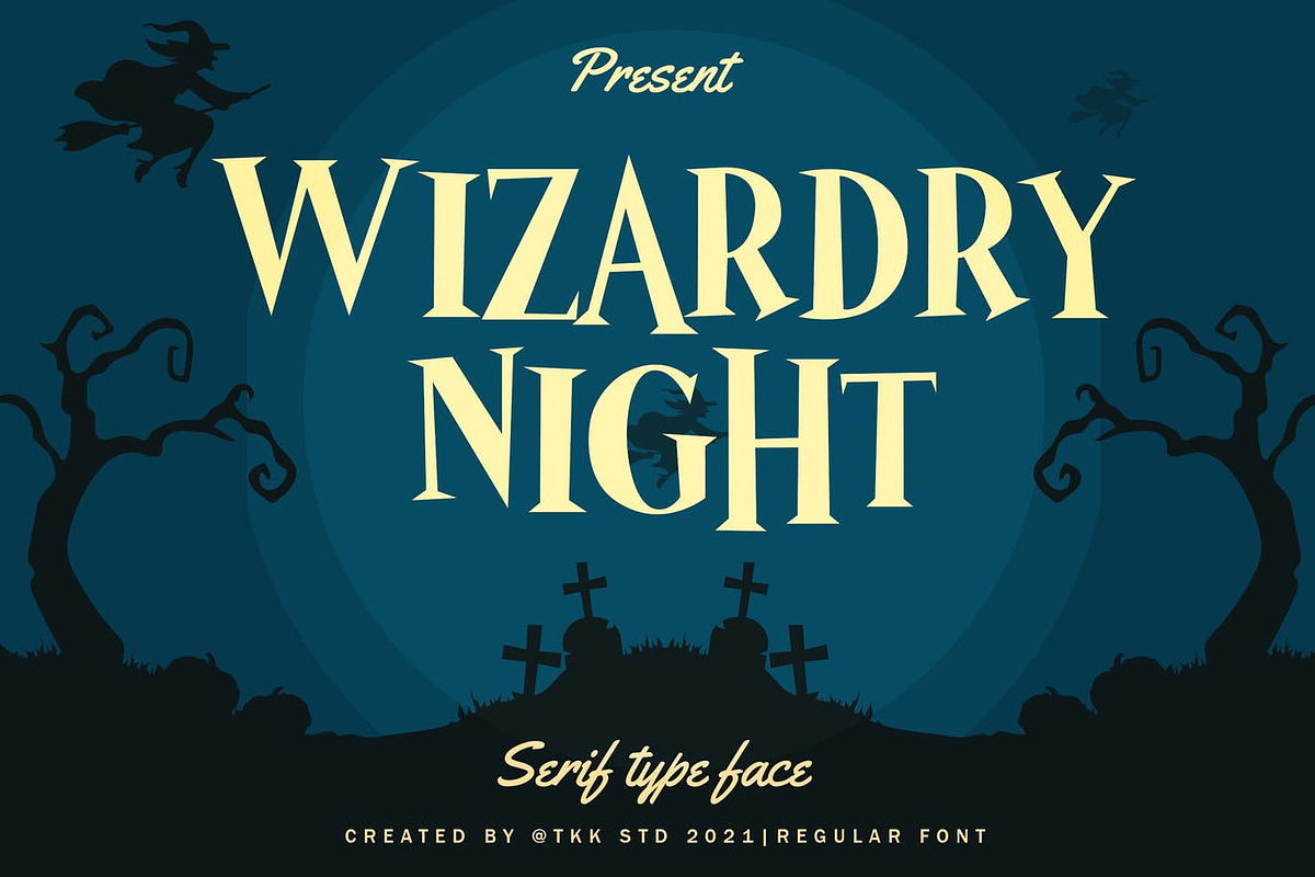 Wizardry Night - Movie Font, a Serif Font by tokokoo (Photo 2 of 12)