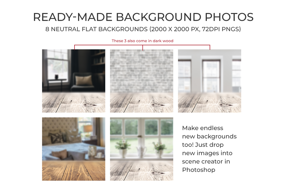 Christmas Scene Creator Backgrounds, a Product Mockup by SarahDesign (Photo 7 of 8)