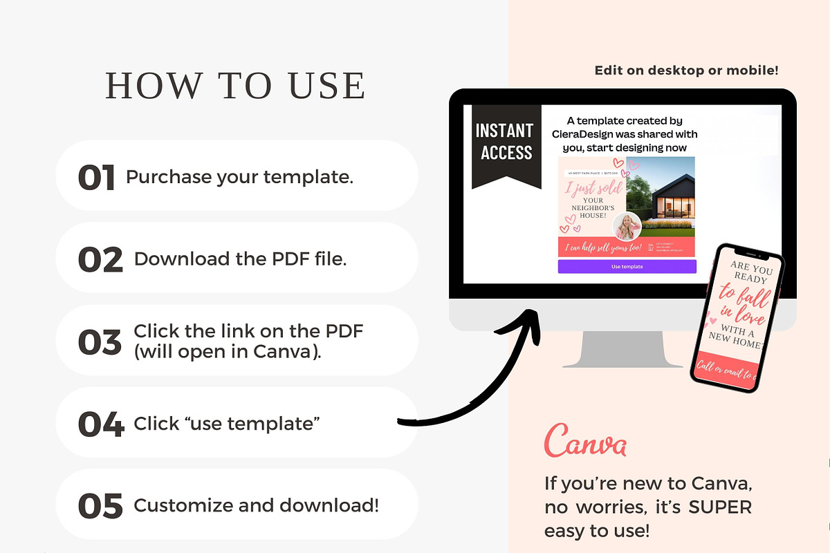 Valentine’s Real Estate Postcard, a Flyer Template by Ciera Design Templates (Photo 6 of 6)