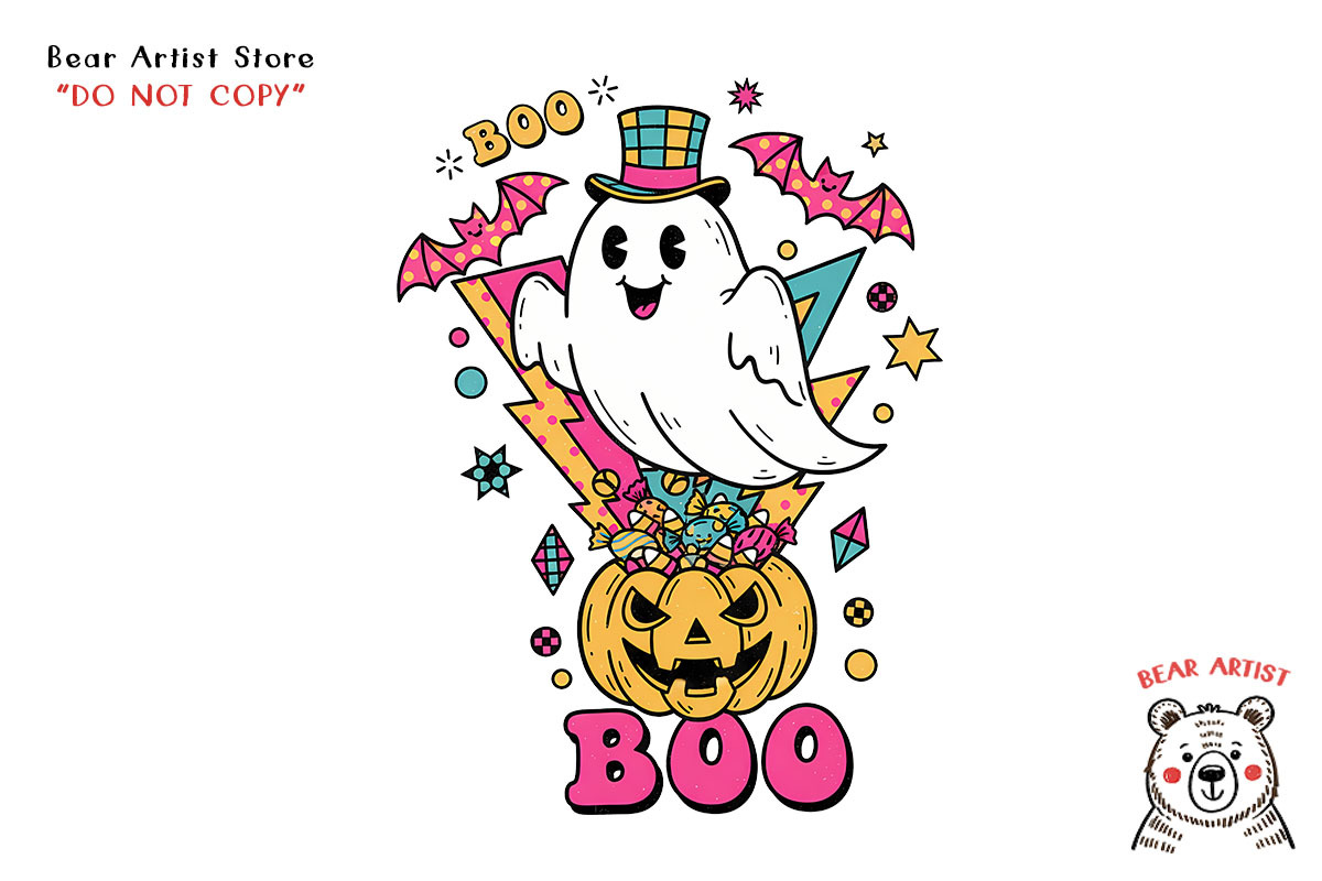 Retro Halloween, Hand-draw PNG, an Object Graphic by GlitterCraft (Photo 86 of 101)