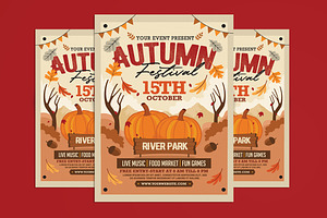 Autumn Fall Festival Flyer, a Flyer Template by Muhamad Iqbal hidayat