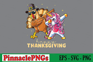 Thanksgiving Unicorn Turkey Dabbing