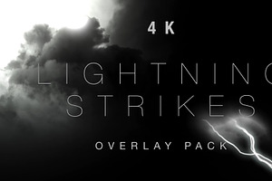 Lightning Bolt Strikes Video Pack, a Background Graphic by Enchanted Studios
