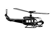 Helicopter design template, a Transportation Illustration by Sumberpangan (Thumbnail 1 of 3)