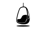 Hanging Egg Chair Silhouette Bundle, an Illustration by Designer_Momina (Thumbnail 9 of 51)