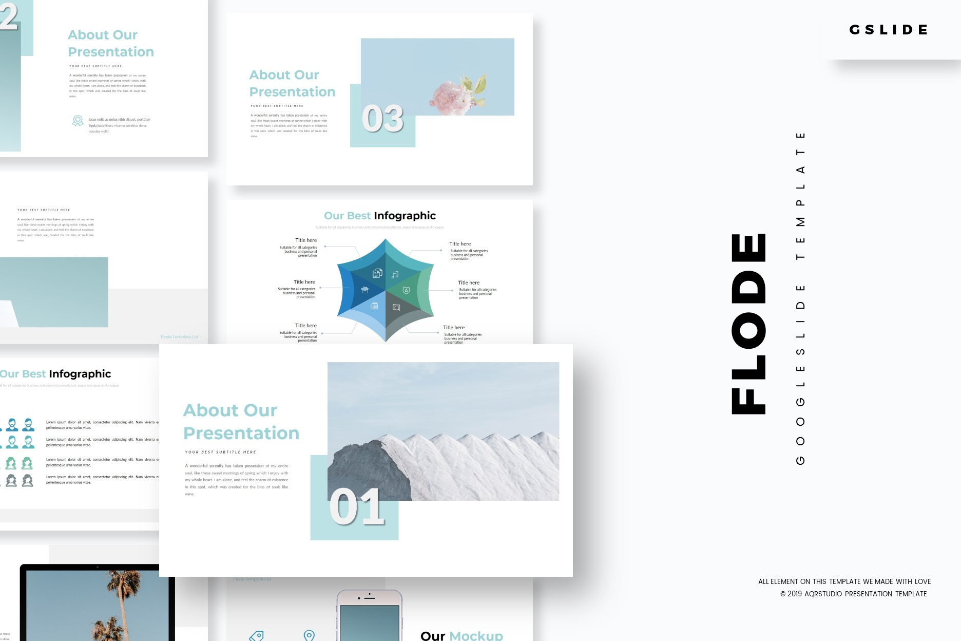 Flode - Google Slides Template, a Presentation Template by AQR Studio
