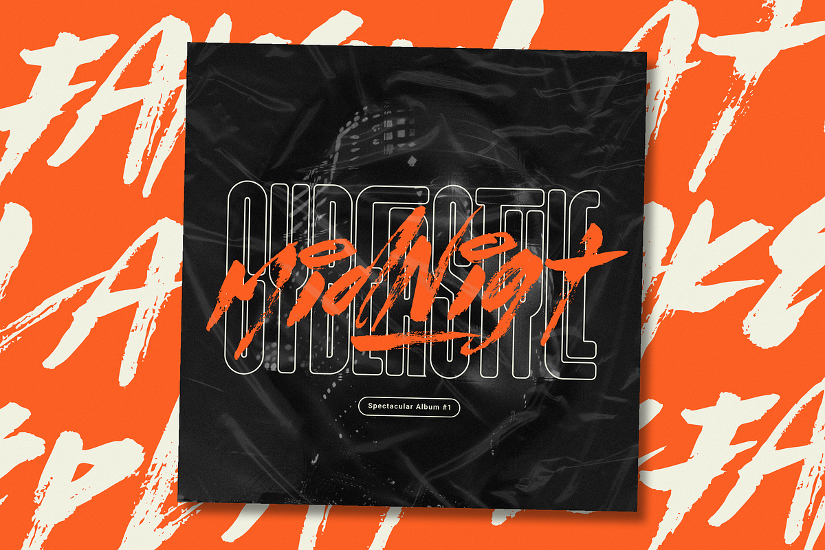 Fake Plastic | Handpainted Brush, a Handwritten Font by Ardana Creative (Photo 6 of 14)