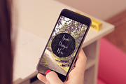 3 iPhone6 Mockups in Girls Hand, an iPhone Mockup by DesignLux (Thumbnail 2 of 5)