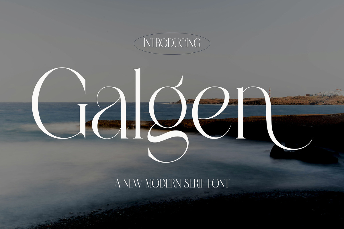Galgen Modern Serif Font, a Serif Font by Alfinart (Photo 1 of 11)