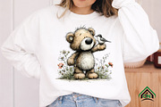 Whimsical Spring Teddy Bear Clipart, an Illustration by Craft Nest (Thumbnail 7 of 12)