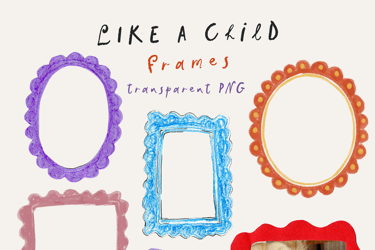 Like a Child Collage Cut Paper Frame, an Object Graphic by Yuliya Derbisheva (Photo 4 of 11)