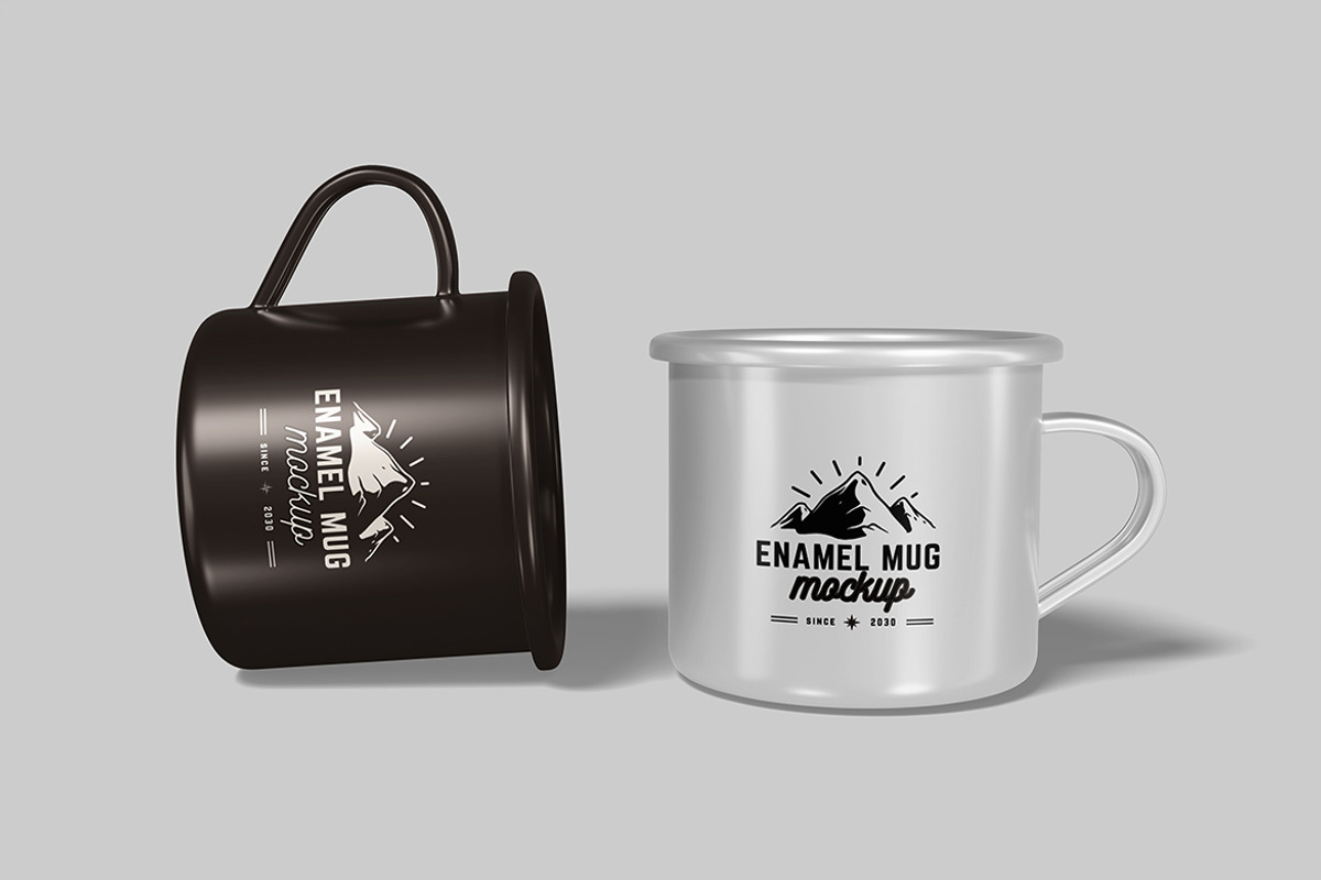 Enamel mug mockup, a Mockup by DxSLEX (Photo 4 of 5)