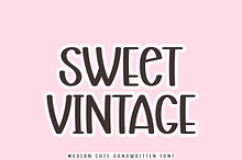 Sweet Vintage - Modern Font