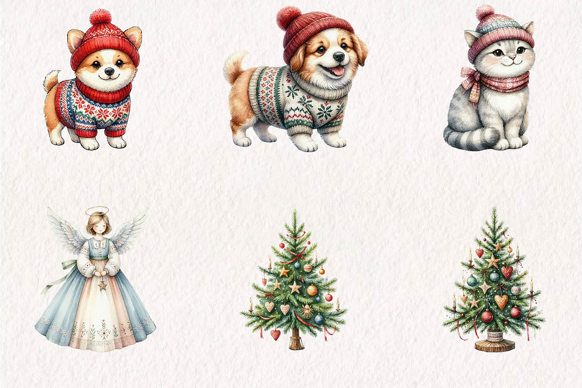 Scandinavian-inspired Christmas, a Seasonal Illustration by CreationArt (Photo 3 of 7)