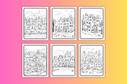 1PDF 51 SCENSE CUTE COTTAGE VILLAGE, a Decorative Illustration by Vachira Digital Studio (Thumbnail 4 of 4)