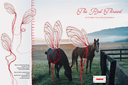 The Red Thread: Stitched Collage, an Object Graphic by Purple (Thumbnail 4 of 14)