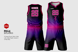 Basketball Jersey Kit Mockup