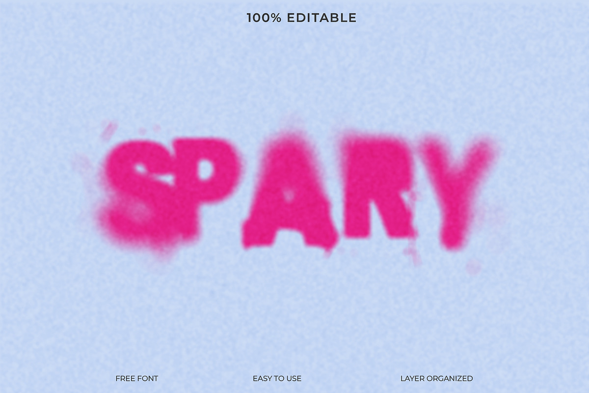 Spary Blurry Text Effect Style PSD, a Layer Style Add-On by Imamul001