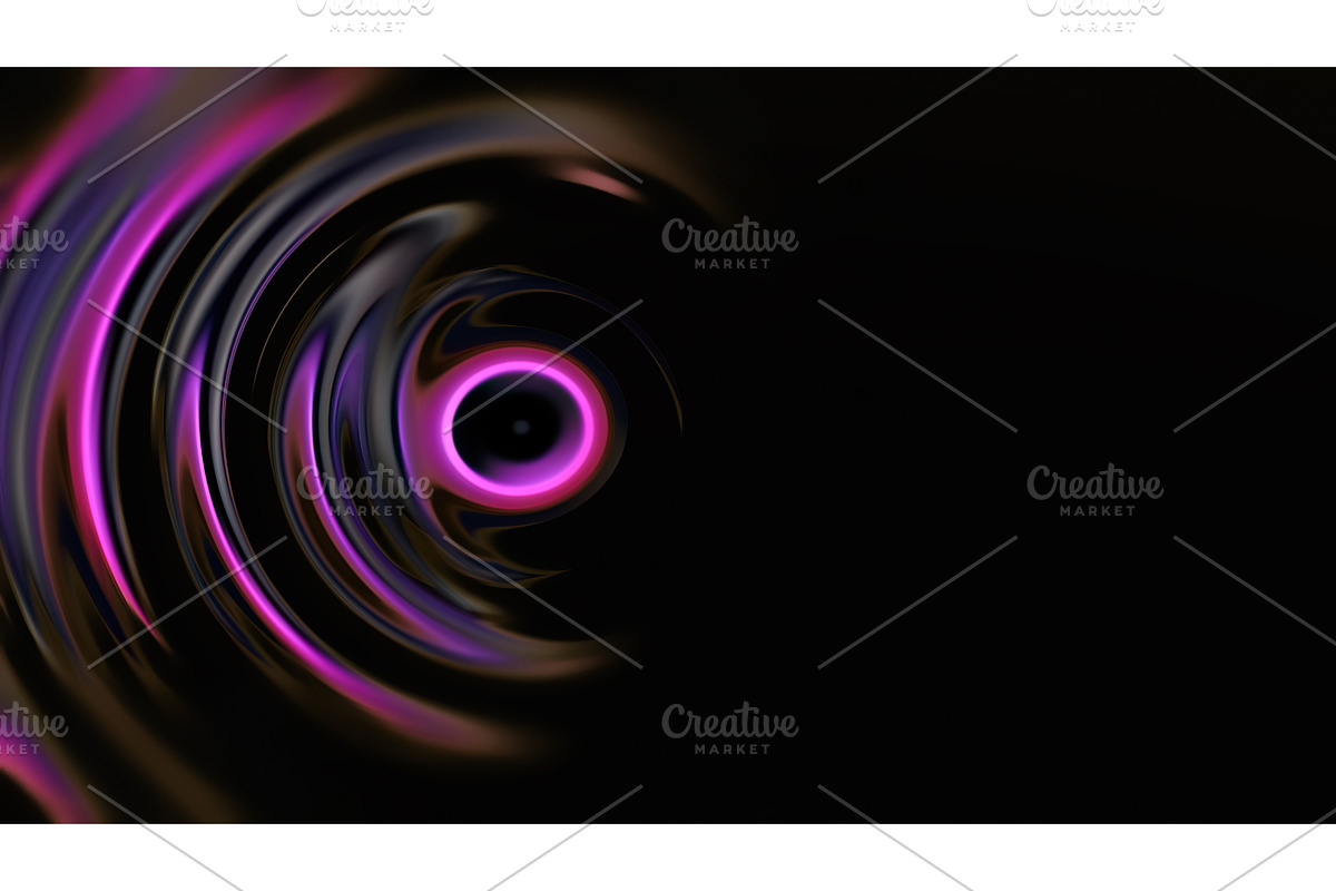 Colorful Abstract Swirls Create a, an Illustration by BazziBa♥