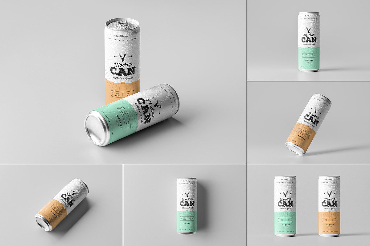Can Mock-up 5, a Cups & Container Mockup by Yogurt86 (Photo 1 of 14)