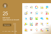 25 B2B SaaS Operations & Growth Icon, an Icon by IconBunny (Thumbnail 1 of 2)