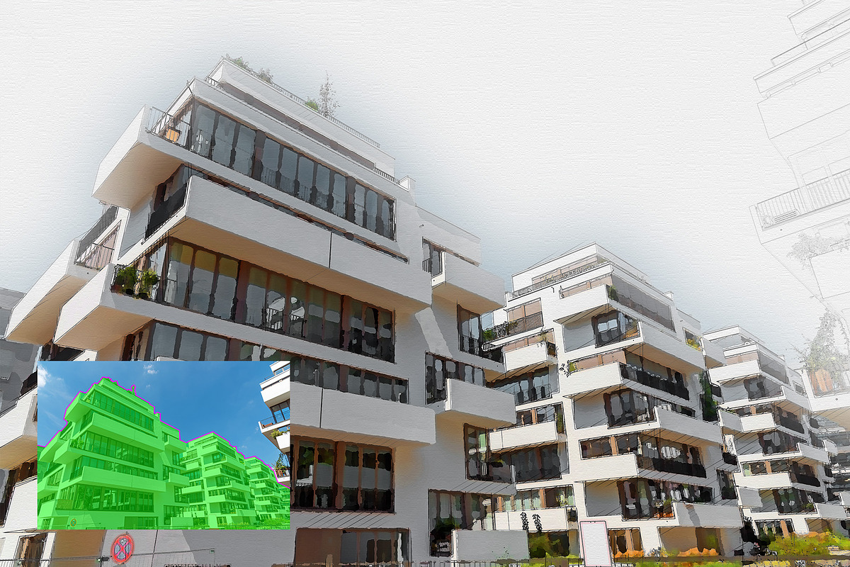 10 Architecture Sketches Actions, an Action Add-On by SparkleStock (Photo 7 of 11)