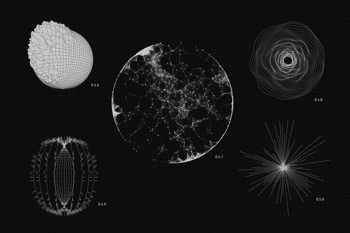 200 Vector Shapes, an Object Graphic by RuleByArt