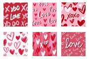 love seamless patterns, an Illustration by CreationArt (Thumbnail 3 of 5)