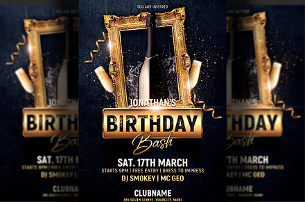 Birthday Party Flyer, a Flyer Template by Hotpin