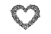 Floral Heart Wreath SVG Bundle, an Illustration by Gaye Art (Thumbnail 5 of 31)