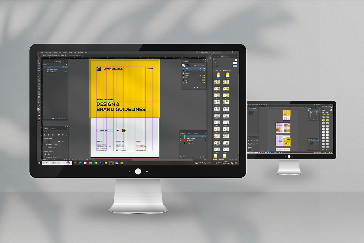 Brand Guideline Template, a Brochure Template by Spark_Creative (Photo 14 of 18)