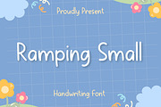 Ramping Small, a Handwritten Font by Aisyah (Thumbnail 1 of 4)