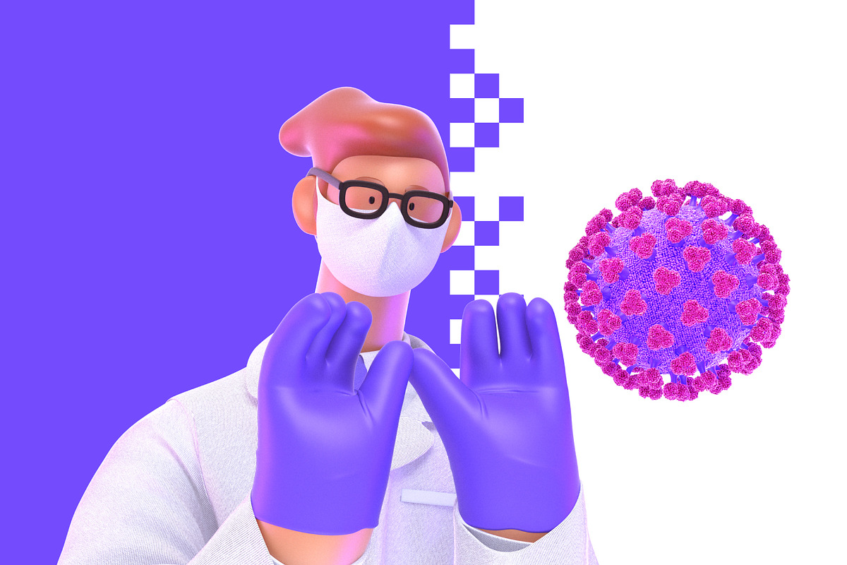 Doctor, 3D illustrations set, a Healthcare Illustration by Grivina's shop (Photo 17 of 19)