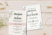 10 Wedding Invitation Templates, a Templates & Theme by TemplateCastleStore (Thumbnail 6 of 9)