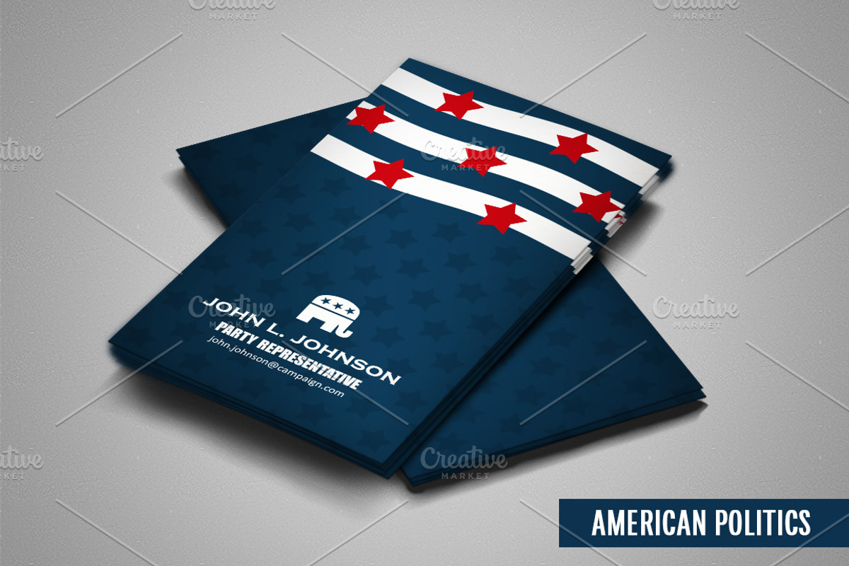 American Politics, a Business Card Template by Digital Art Creations (Photo 3 of 4)