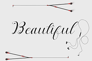 Nantiya, a Script Font by Deniz86 (Thumbnail 2 of 11)