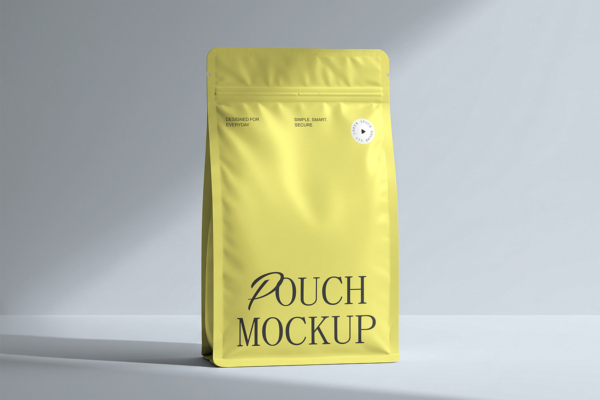 Single Pouch Bag Mockup, a Packaging Mockup by Templeste (Photo 1 of 2)