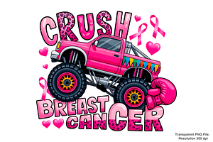 Crush Breast Cancer PNG, a Graphic by Clipart Bloom