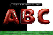Inflated Football | Letters & Font, a Font by Making Rad Things (Thumbnail 3 of 8)