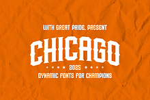 Chicago Display Sports Font