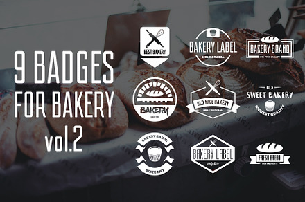 Set of logo for bakery vol. 2