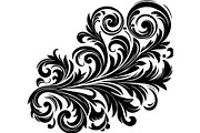Baroque Black Floral Ornament Set, an Object Graphic by Designer_Momina (Thumbnail 4 of 13)