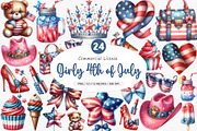 Girly 4th of July Sublimation PNG, an Illustration by SinaCreation (Thumbnail 1 of 5)