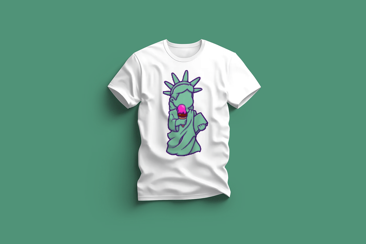 Cute Liberty Landmark Holding, an Object Illustration by Artstorystudio (Photo 3 of 3)