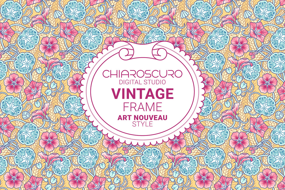 Vector Simple Vintage Vector Frames, a Decorative Illustration by Pingebat (Photo 1 of 10)